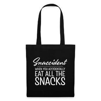 Snaccident, quand vous mangez toutes les collations - Sac en tissu - noir - Devant