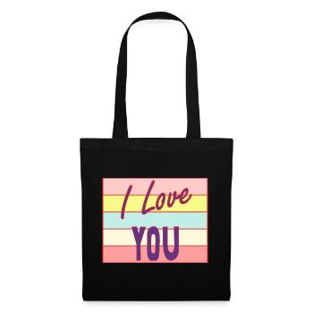PAAR. ICH HABE GERADE GEHEIRATET. Junggesellinnenabschied. HEILIGER VALENTINSTAG. MARIES - Stoffbeutel - Schwarz - Vorne