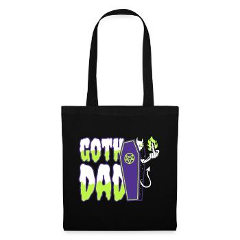 Papa gothique - Sac en tissu - noir - Devant