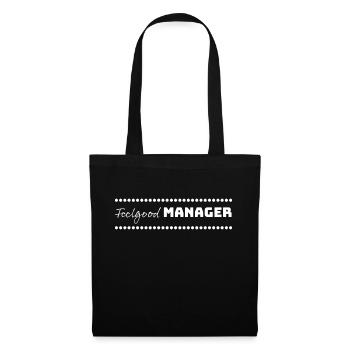 Design Feelgood Manager white dots - Tote Bag - black - Front