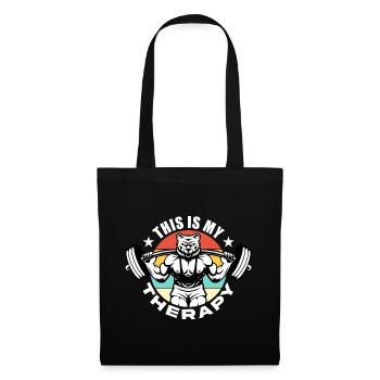 Entraînement, Fitness, Gym, Entraînement, Sports, Fun - Sac en tissu - noir - Devant