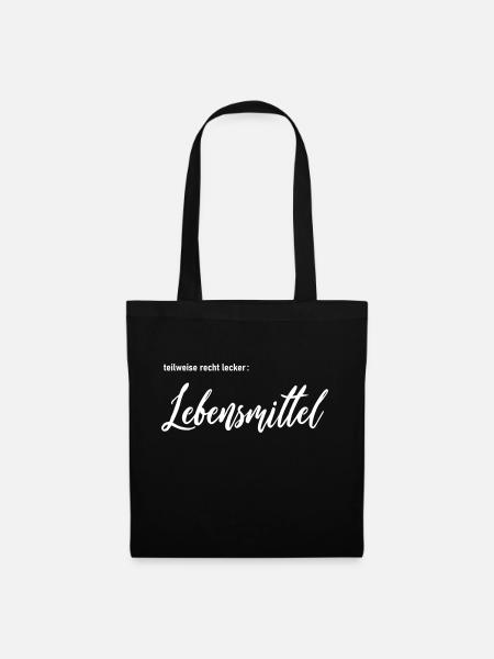 Lebensmittel - Stoffbeutel - Schwarz