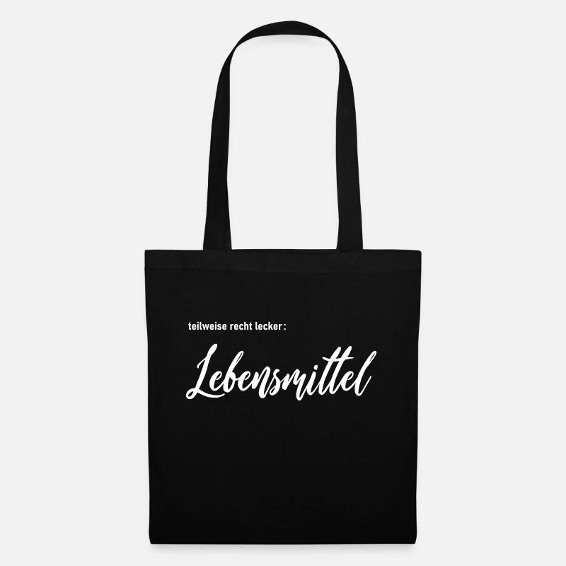 Lebensmittel - Stoffbeutel - Schwarz