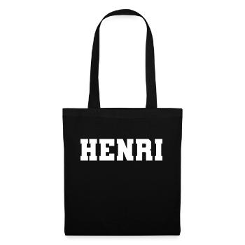 Name - Henri - Tote Bag - black - Front