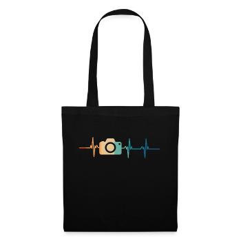 Heartbeat Camera - Tote Bag - black - Front