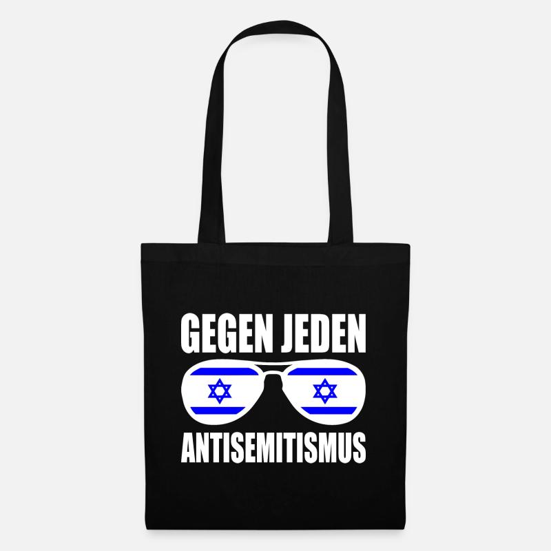 gegen jeden antisemitismus - Stoffbeutel - Schwarz