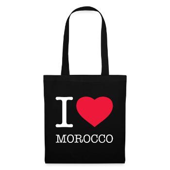 I LOVE MOROCCO - Stoffbeutel - Schwarz - Vorne