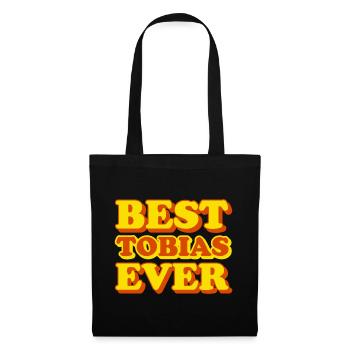 Tobias First Name Funny Gift - Tote Bag - black - Front