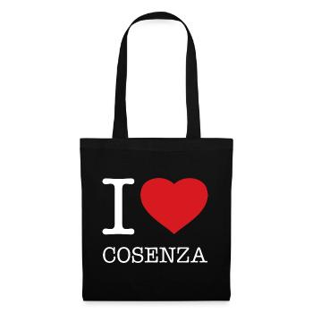 I LOVE COSENZA - Stoffbeutel - Schwarz - Vorne