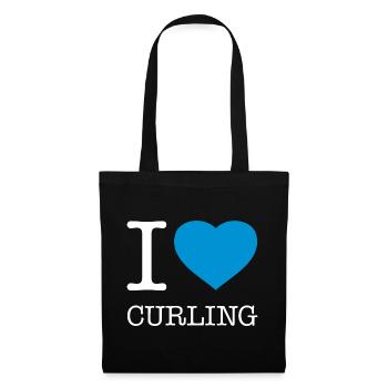 I LOVE CURLING - Tote Bag - black - Front