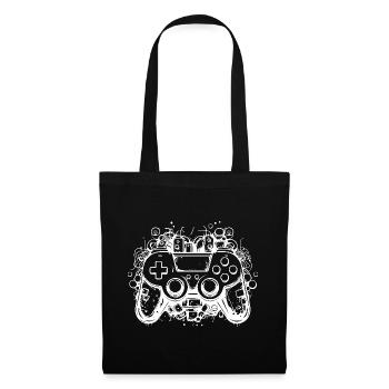 Manettes de jeu - Sac en tissu - noir - Devant