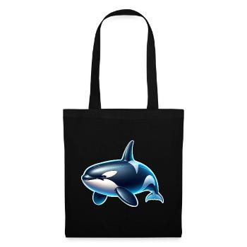 Orque Épaulard - Sac en tissu - noir - Devant