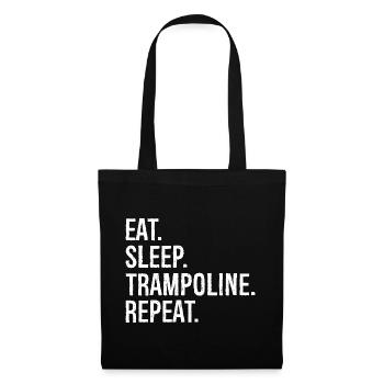 Eat Sleep Trampoline Repeat - Tote Bag - black - Front