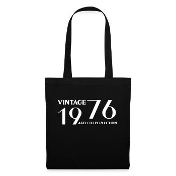 Vintage 1976 aged to perfection - Tote Bag - black - Front