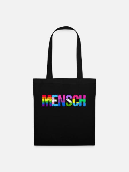 Mensch Pride Month LGBT LGBTQ - Stoffbeutel - Schwarz