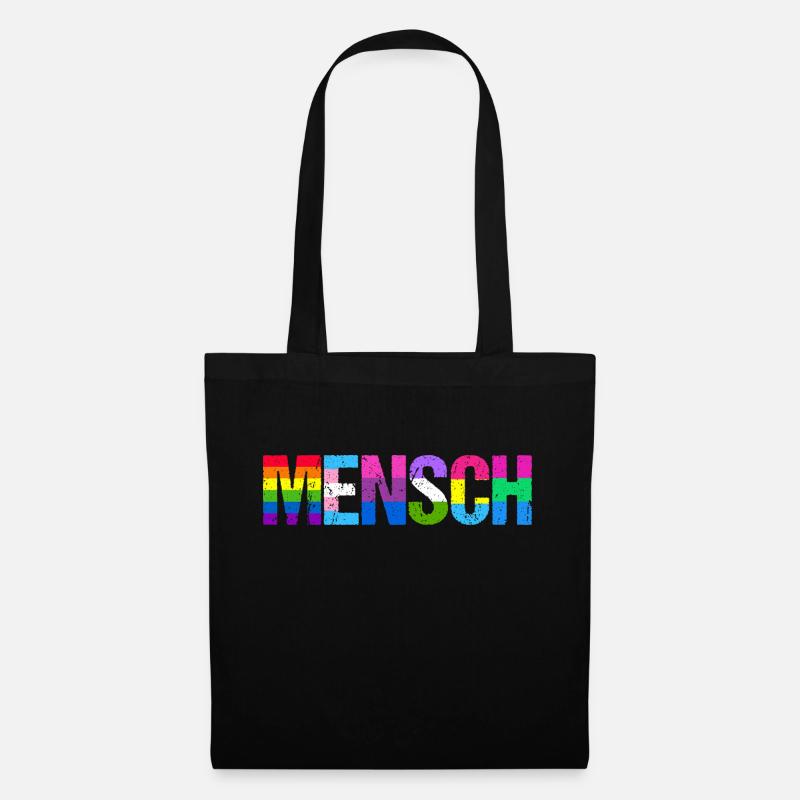 Mensch Pride Month LGBT LGBTQ - Stoffbeutel - Schwarz