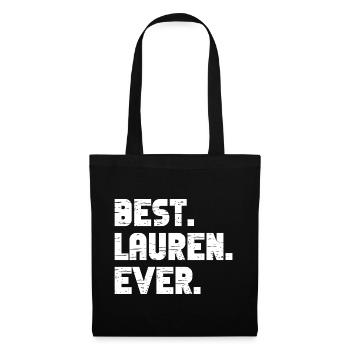 Meilleur cadeau Lauren de tous les temps - Sac en tissu - noir - Devant