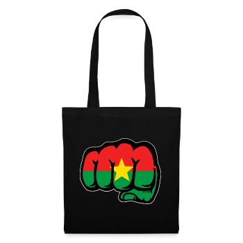 Burkina Faso Flag Fist - Tote Bag - black - Front