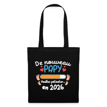 New Grandpa 2026 Humor Family Ad Big - Tote Bag - black - Front