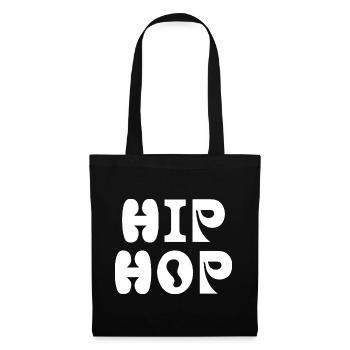 Bold Hip Hop Typographic Crest - Tote Bag - black - Front