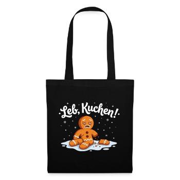 Gingerbread Christmas Shirt Funny Men's Women's - Tote Bag - black - Front