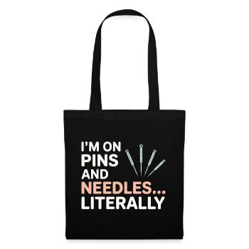 Je suis sur des fourmillements professionnels, acupuncteur professionnel - Sac en tissu - noir - Devant