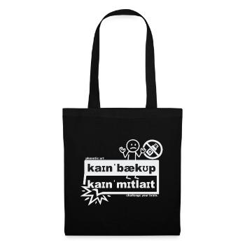 No backup, no pity - phonetic art - Tote Bag - black - Front