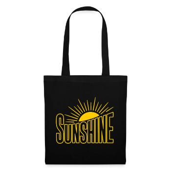 Sonnenstrahl Sunshine Logo - Stoffbeutel - Schwarz - Vorne