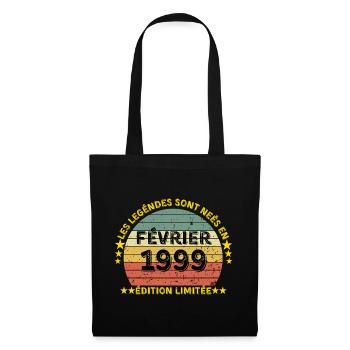 Legends born February 1999 limited edition - Tote Bag - black - Front