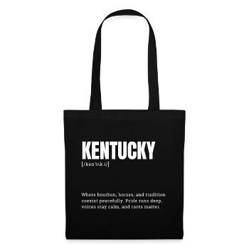 Kentucky Pride: Bourbon Roots - Stoffbeutel - Schwarz - Vorne