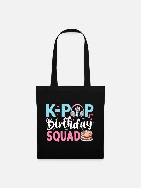 K-Pop Birthday Squad - Stoffbeutel - Schwarz