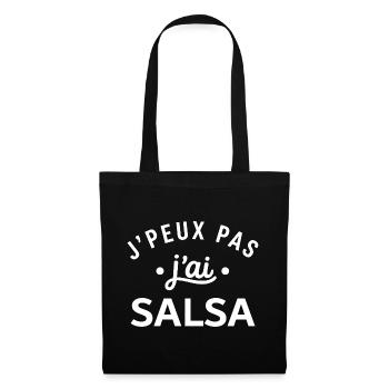 J'peux pas j'ai Salsa - Sac en tissu - noir - Devant