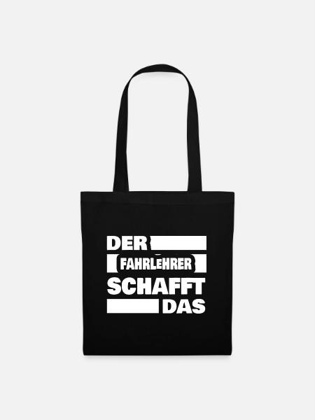 Beruf Fahrlehrer - Stoffbeutel - Schwarz