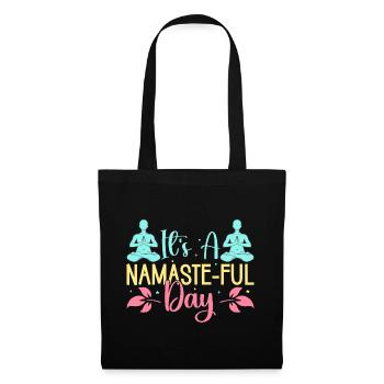 Yoga It´s A Namaste-ful Day Funny Yoga - Stoffbeutel - Schwarz - Vorne