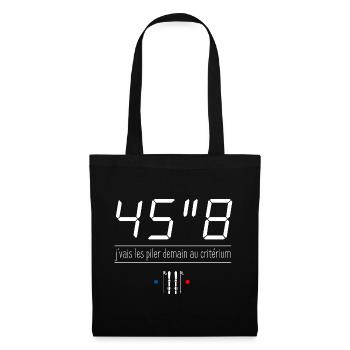 45"8 - J'vais les piler demain au critérium - Sac en tissu - noir - Devant