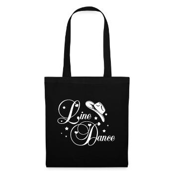Line Dance Script - Tote Bag - black - Front