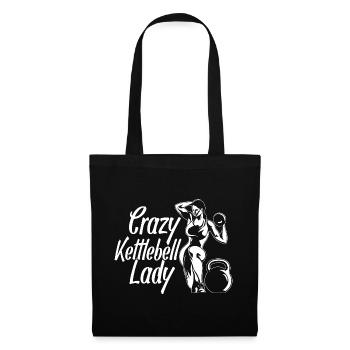 Gym Junkies Crazy Kettlebell Lady Calisthenics - Tote Bag - black - Front