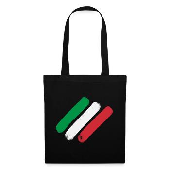 Italian Flag - Stripes - Tote Bag - black - Front