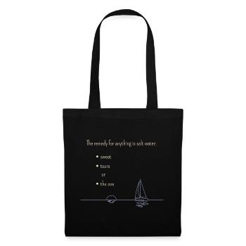 Le remède à tout... pour les produits sombres - Sac en tissu - noir - Devant