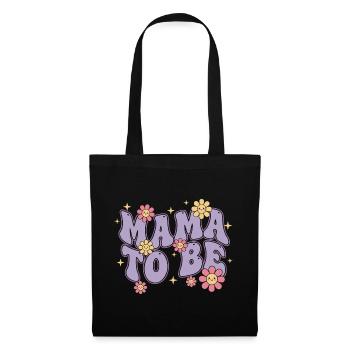 Révélation du sexe Maman pour être la mère de la baby shower Papa - Sac en tissu - noir - Devant