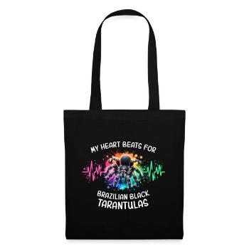 Black Tarantula Heart Line - Tote Bag - black - Front