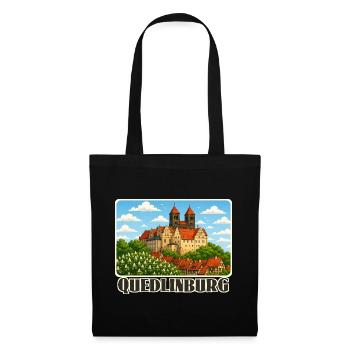 Quedlinburg - Stoffbeutel - Schwarz - Vorne