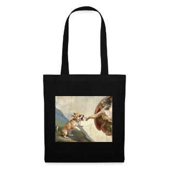 Mème Chihuahua Chihuahua Hand Dog - Sac en tissu - noir - Devant