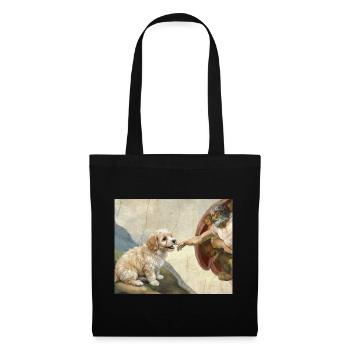 Hund Gottes Hand Havaneser Hunde meme - Stoffbeutel - Schwarz - Vorne