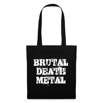 Brutale Death-Metal-Typografie - Stoffbeutel - Schwarz - Vorne