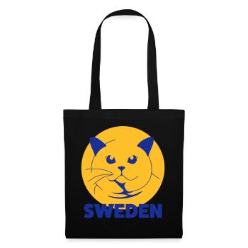 Britisch Kurz SCHWEDEN - Stoffbeutel - Schwarz - Vorne