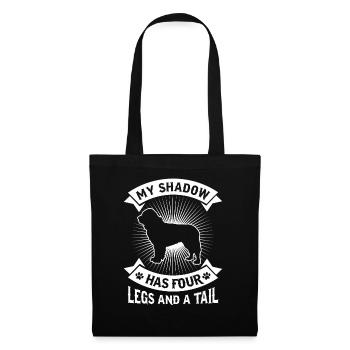 MY SHADOW Neufundländer Newfoundland - Stoffbeutel - Schwarz - Vorne