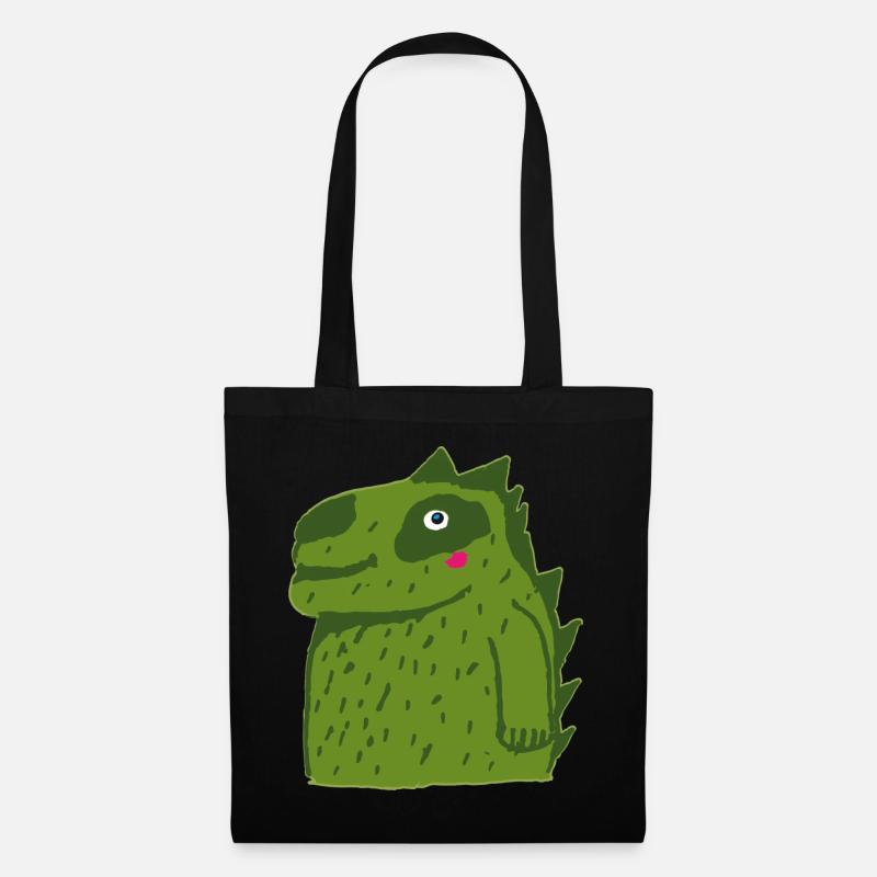 Drachen - Stoffbeutel - Schwarz