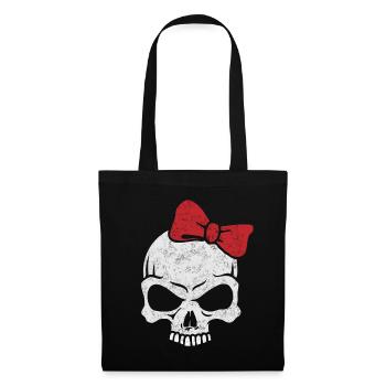 fille de heavy metal - Sac en tissu - noir - Devant