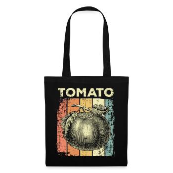 Tomate - Sac en tissu - noir - Devant